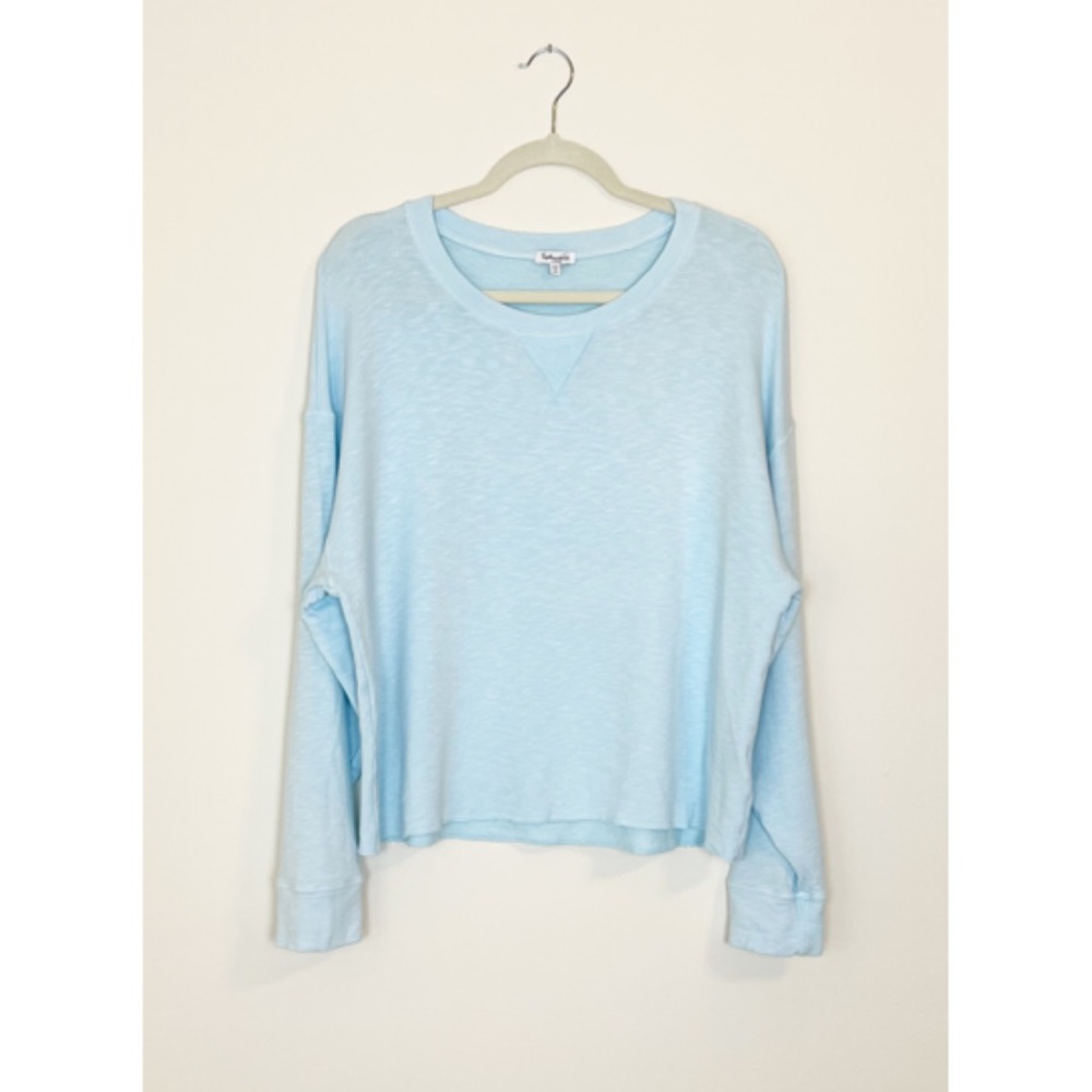 Splendid Dream Slub Pullover Long Sleeve Top L - Picture 3 of 6